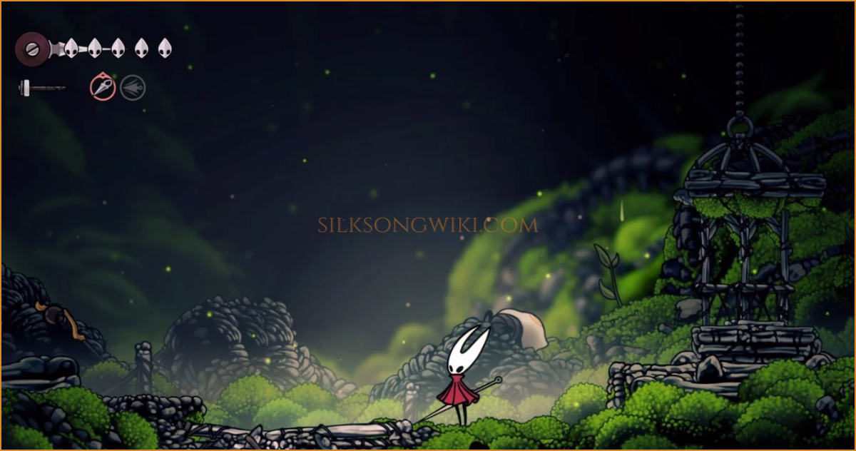The same area in Bone Bottom after the wish is complete, with a new bridge covering the hole.