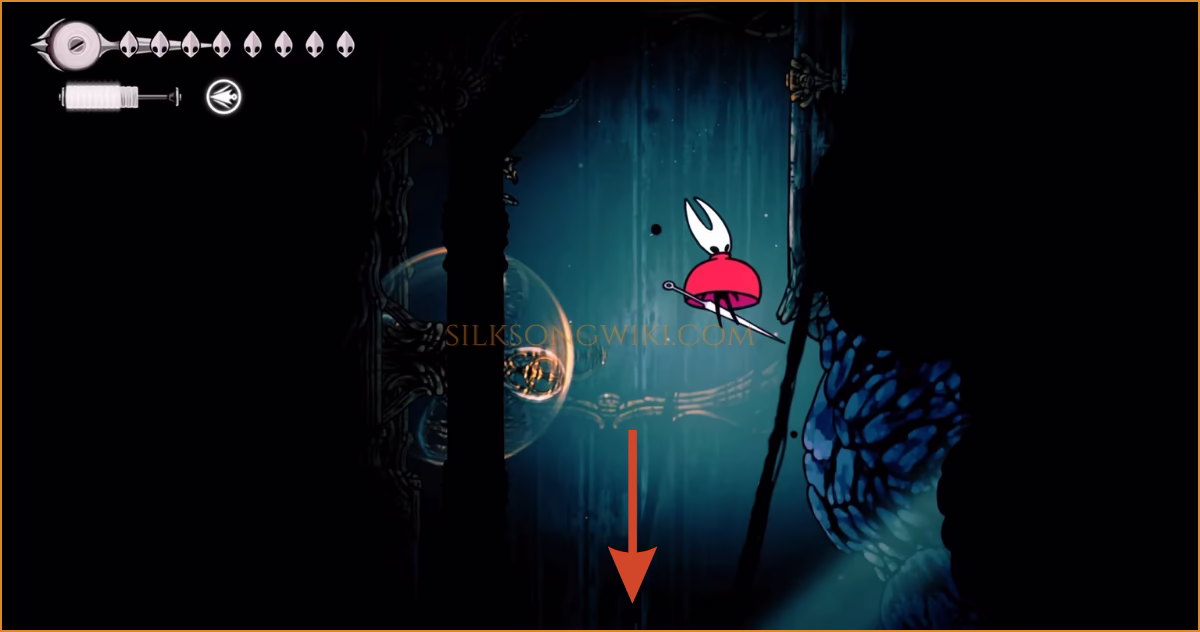 Using Drifter's Cloak to safely glide past spinning blades.