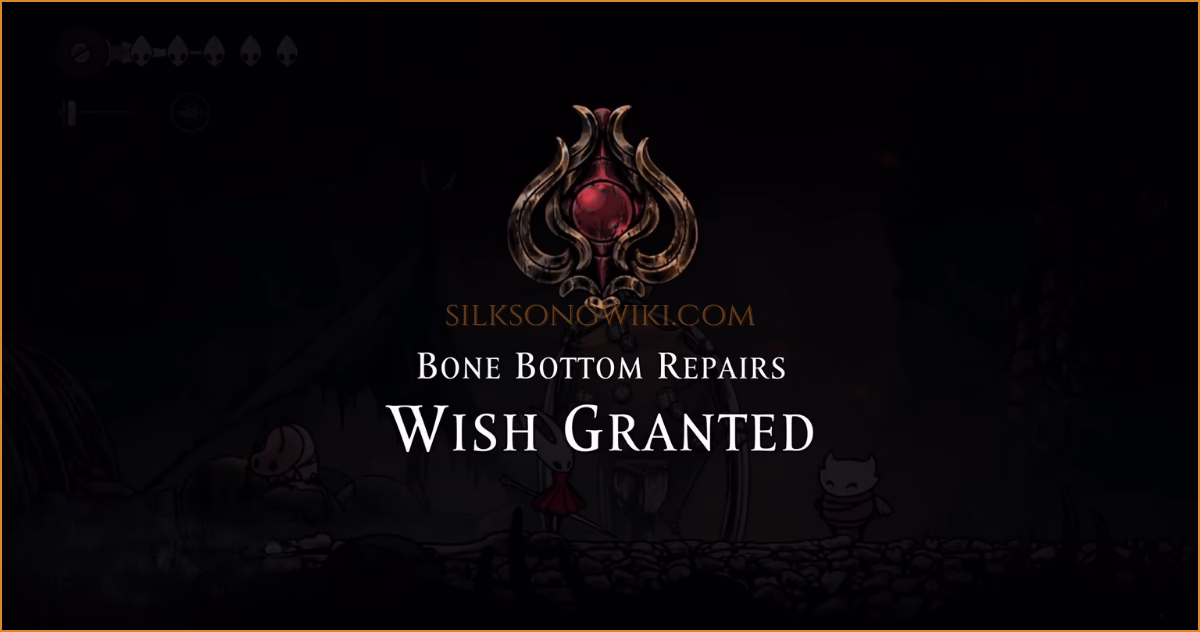 The Wish Granted confirmation for Bone Bottom Repairs.