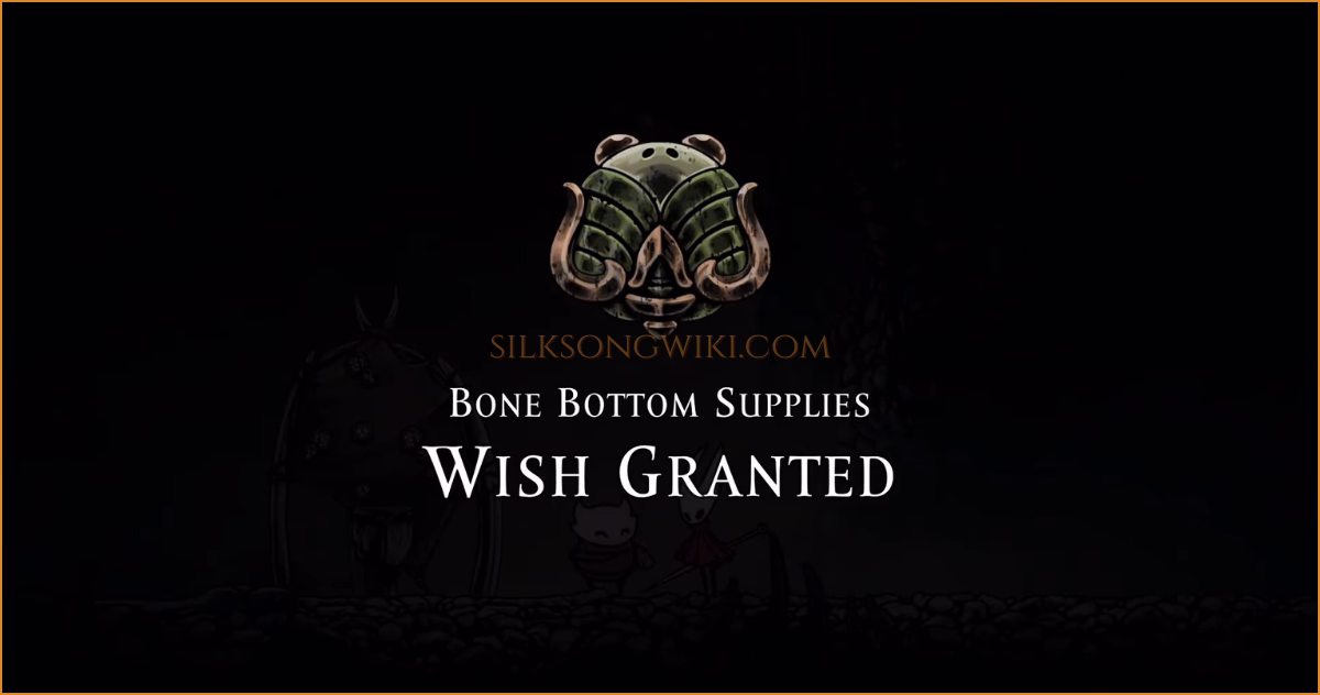 The in-game UI showing that the Bone Bottom Supplies quest has been successfully completed.