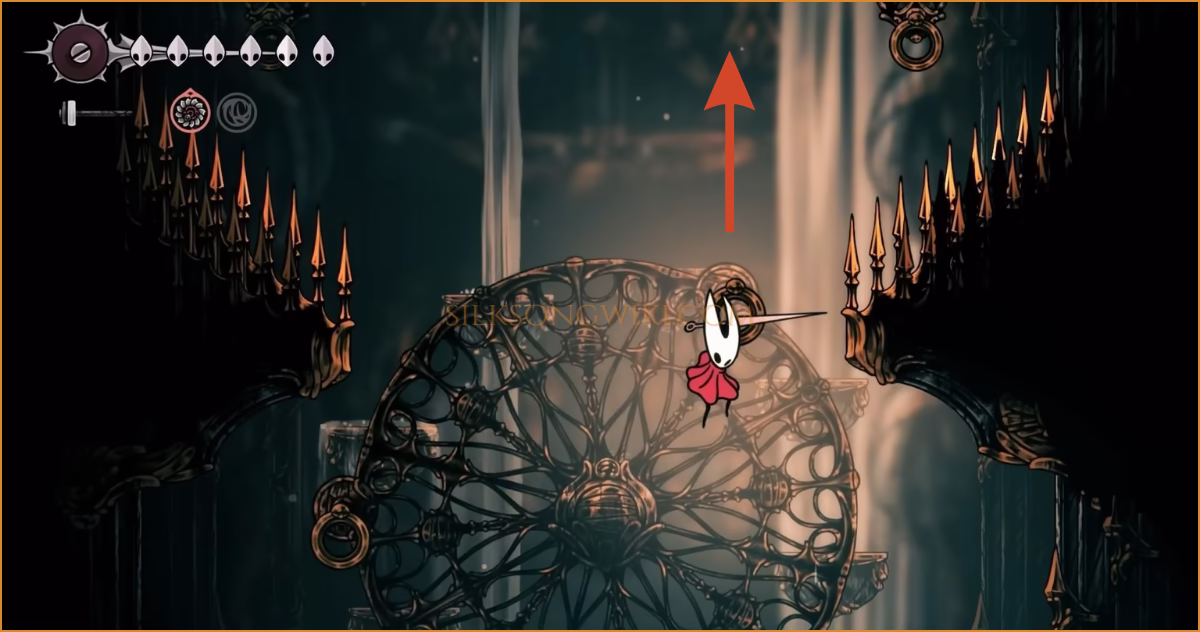 Hooking a golden ring with Clawline to rise.