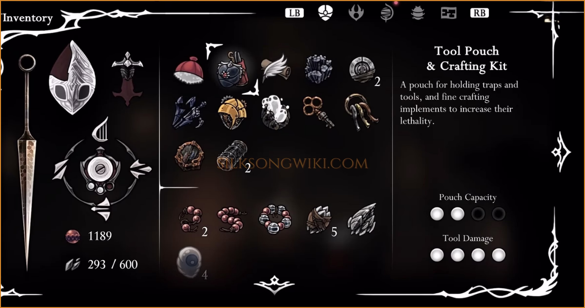The Crafting Kit Expanded item, which increases tool damage.