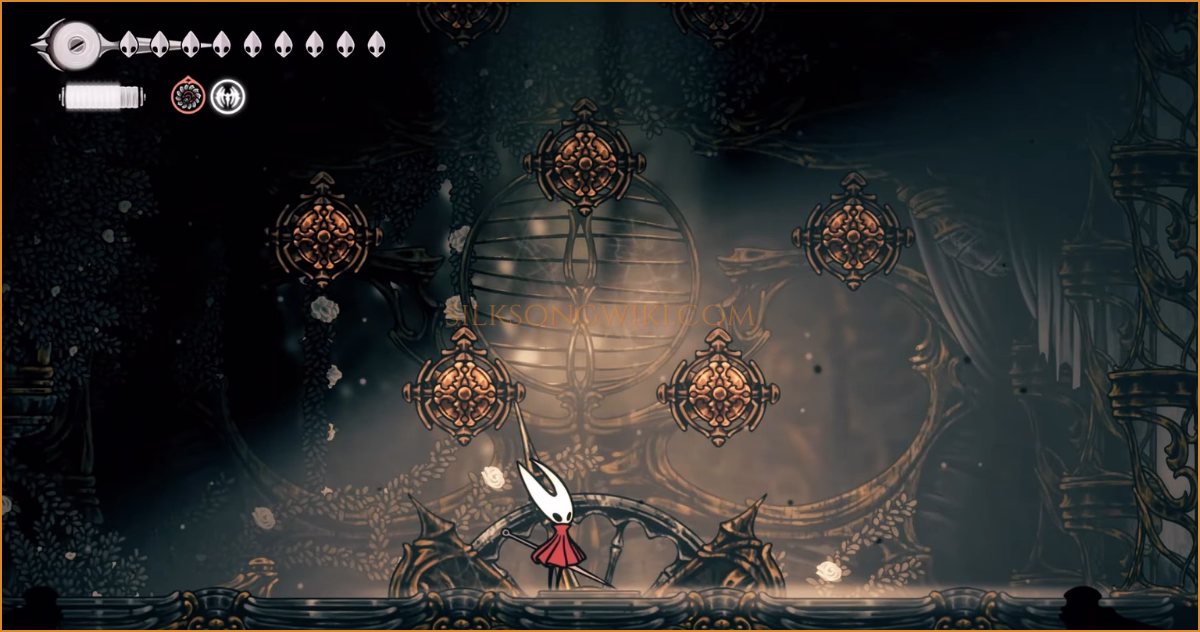 A bell puzzle room in the Memorium.