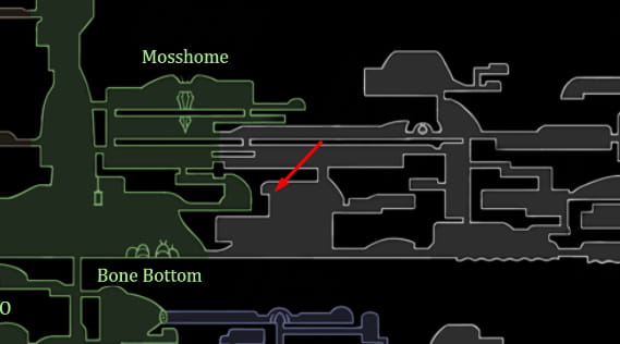 Map showing the specific location of the first Flintbeetle in West Marrow.