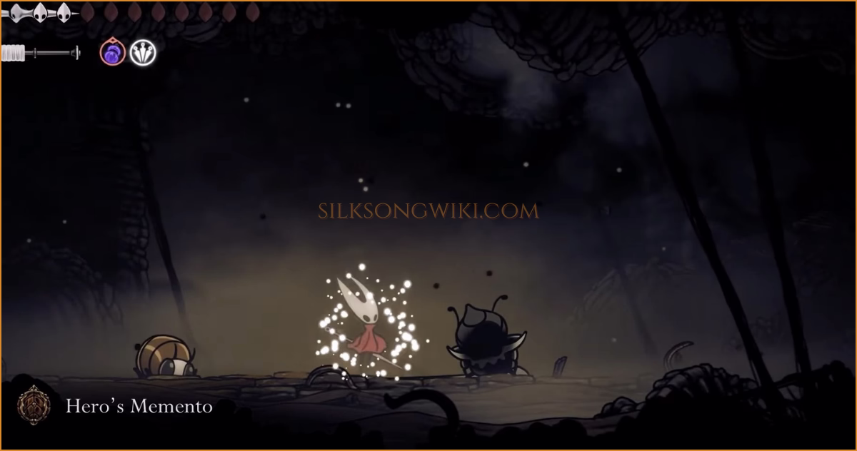 The Hero's Memento, a decorative trophy, shown in the player's inventory.
