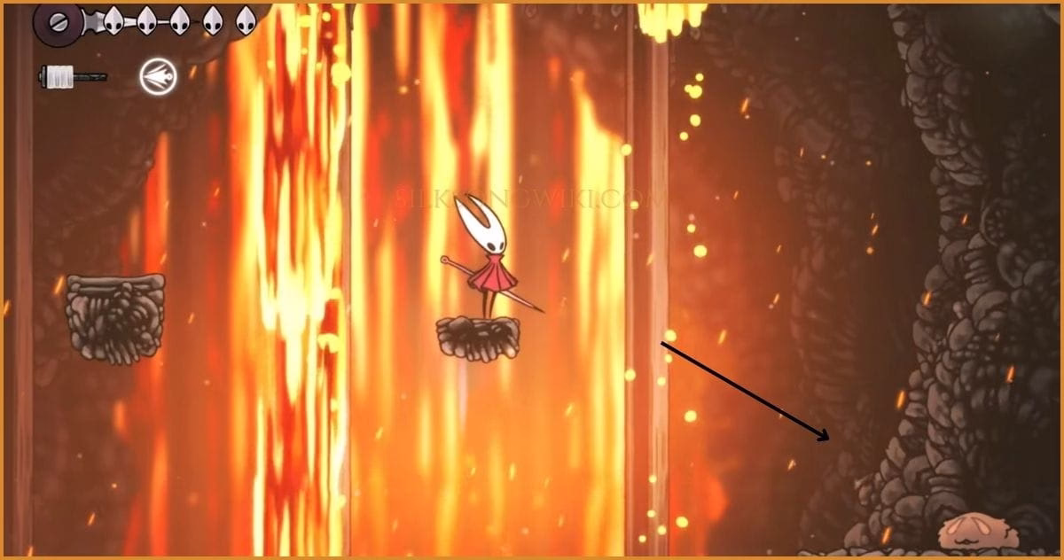 Dodging lava waterfalls on the way to the Flea.