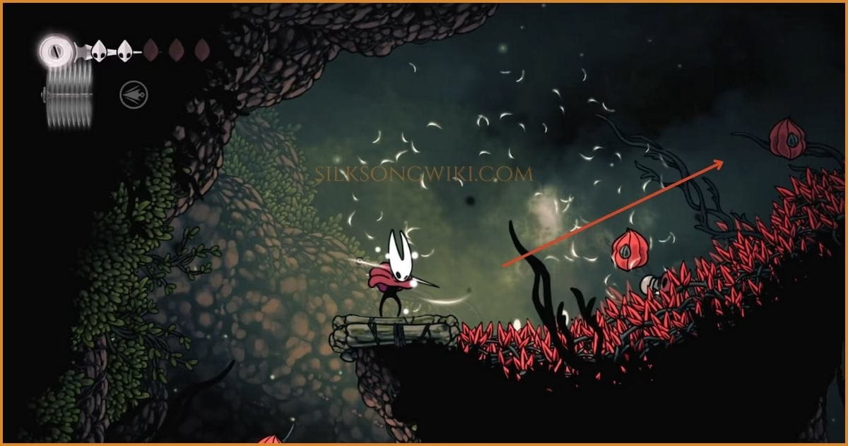 Pogo jumping on red flowers