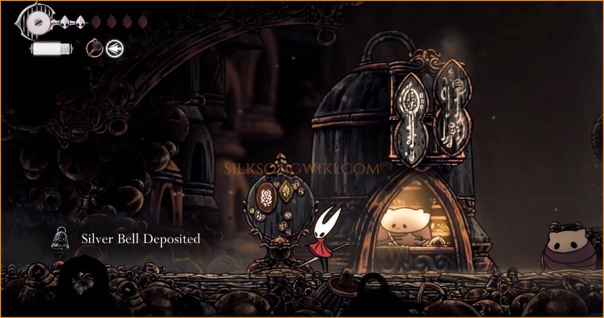 The turn-in screen showing the 8 Silver Bells being deposited to complete the quest.