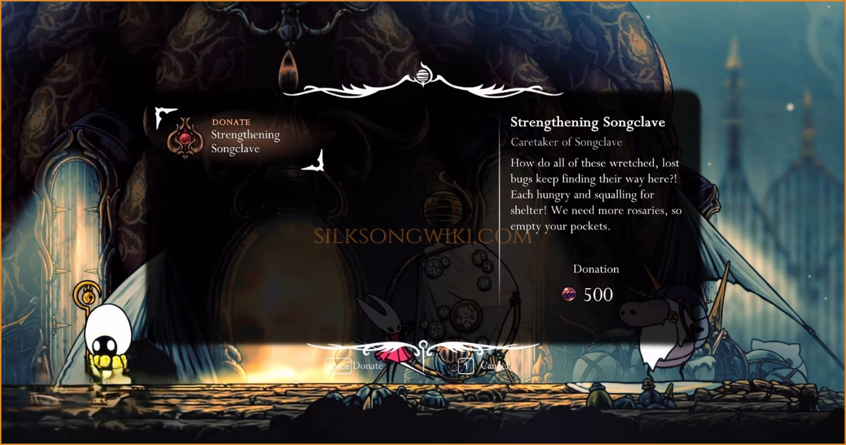 The Strengthening Songclave wish displayed on the Songclave Wishwell.