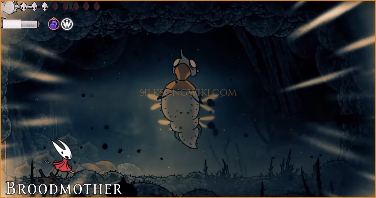 Hornet in combat with the large, insectoid Broodmother in its nest.