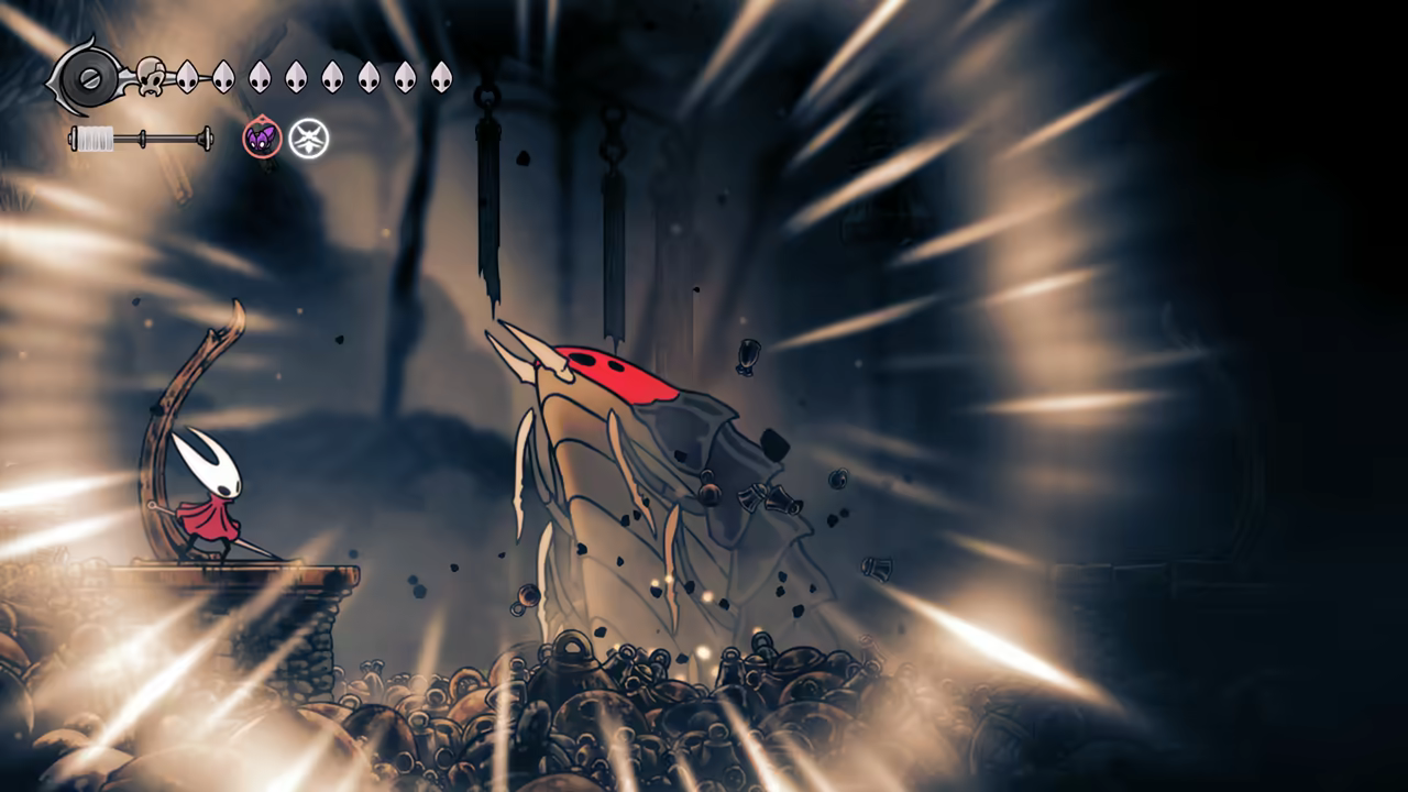 Fighting the Bell Eater.