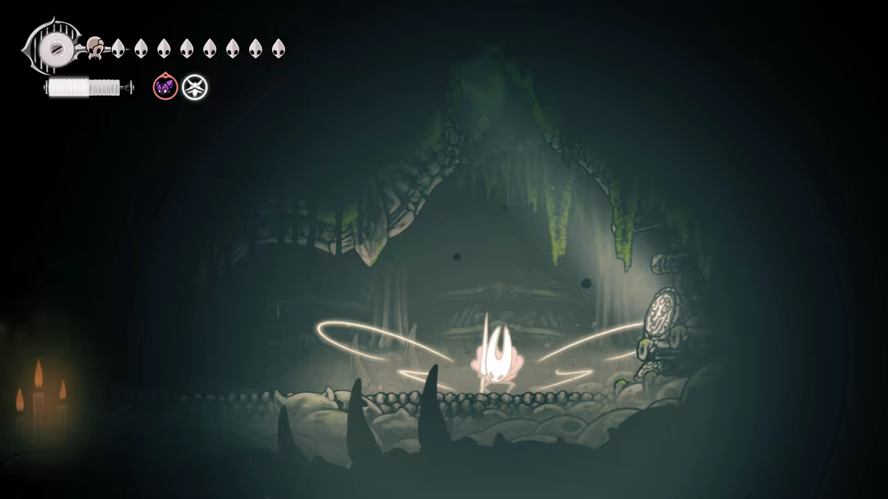 Using Super Jump to reach the final Crest.