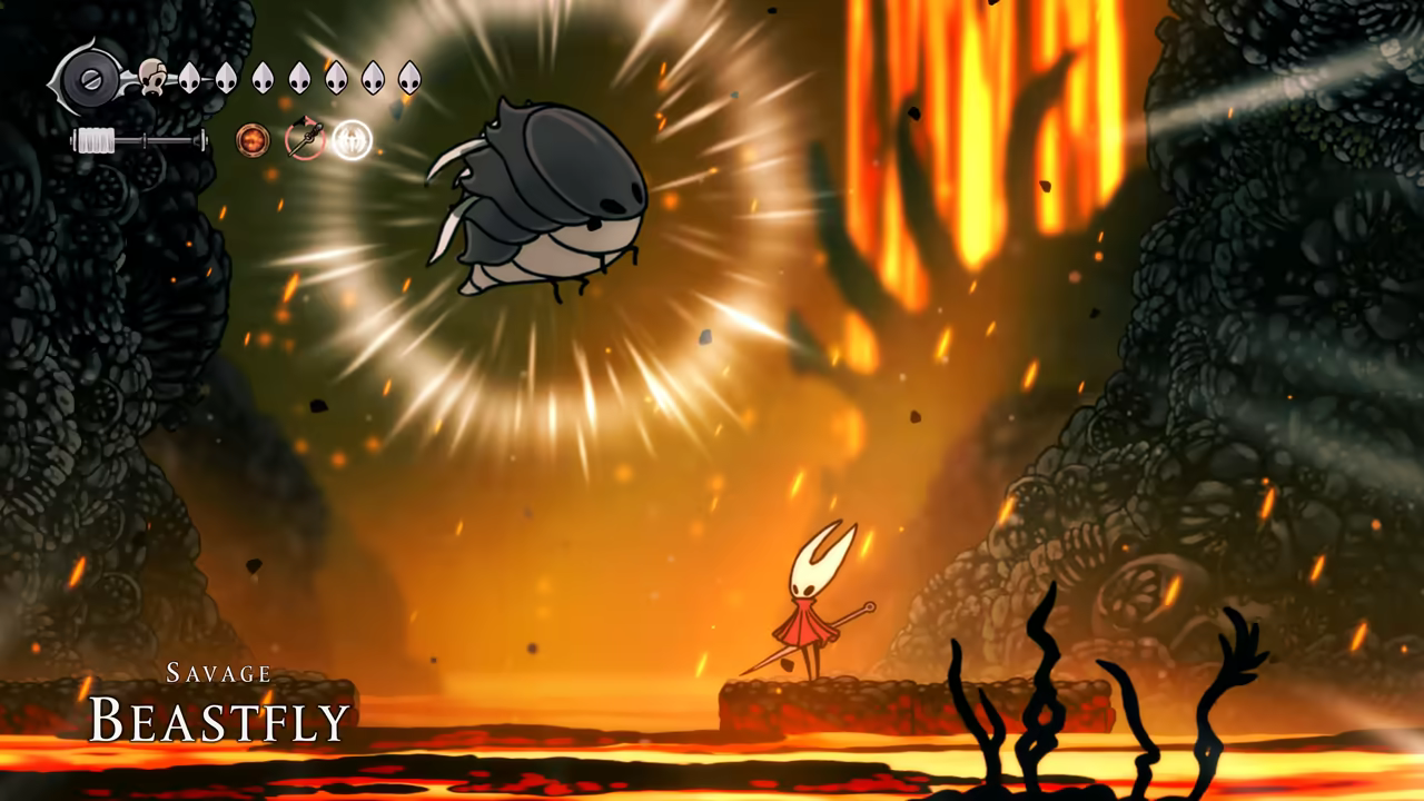 Fighting the Savage Beastfly.