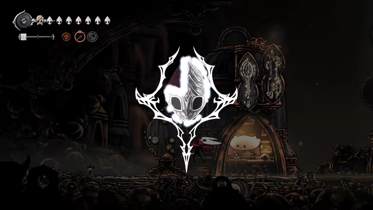 Receiving the mask shard reward.