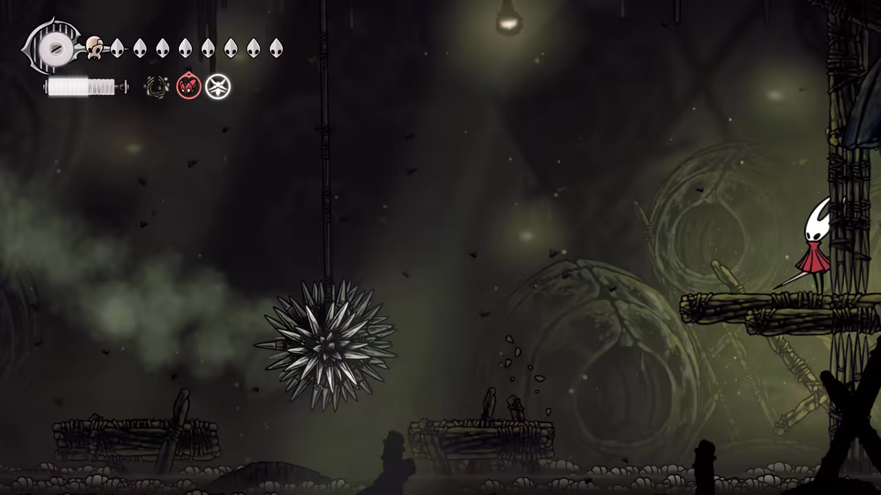 The safe spot during the trap phase.