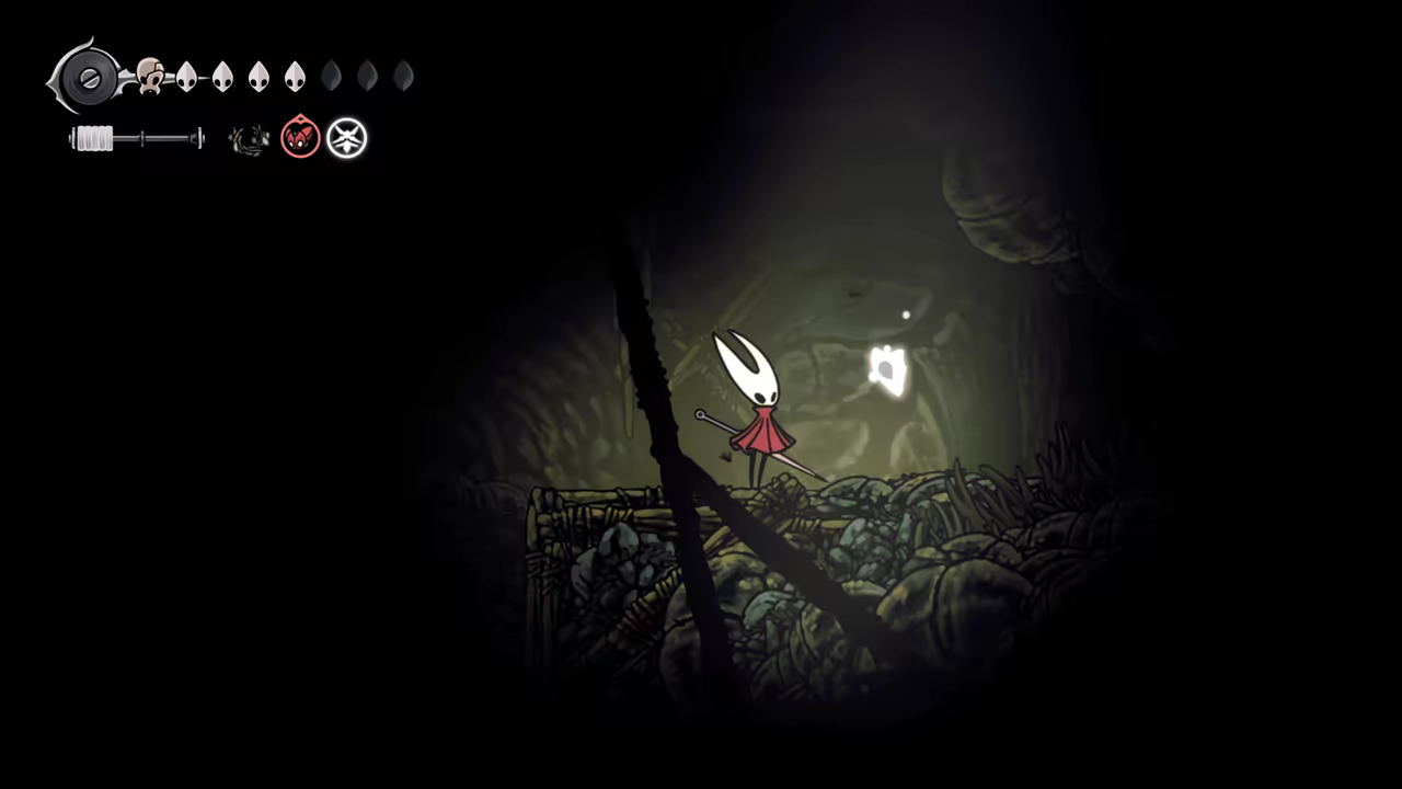 Collecting the mask shard.
