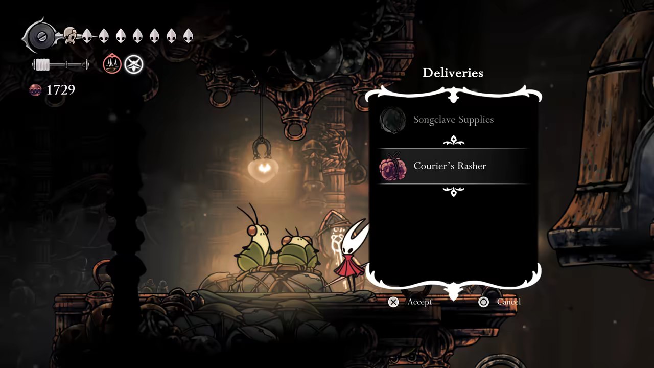 The delivery route.
