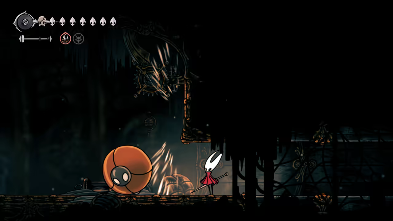 The robot guarding the fragment.