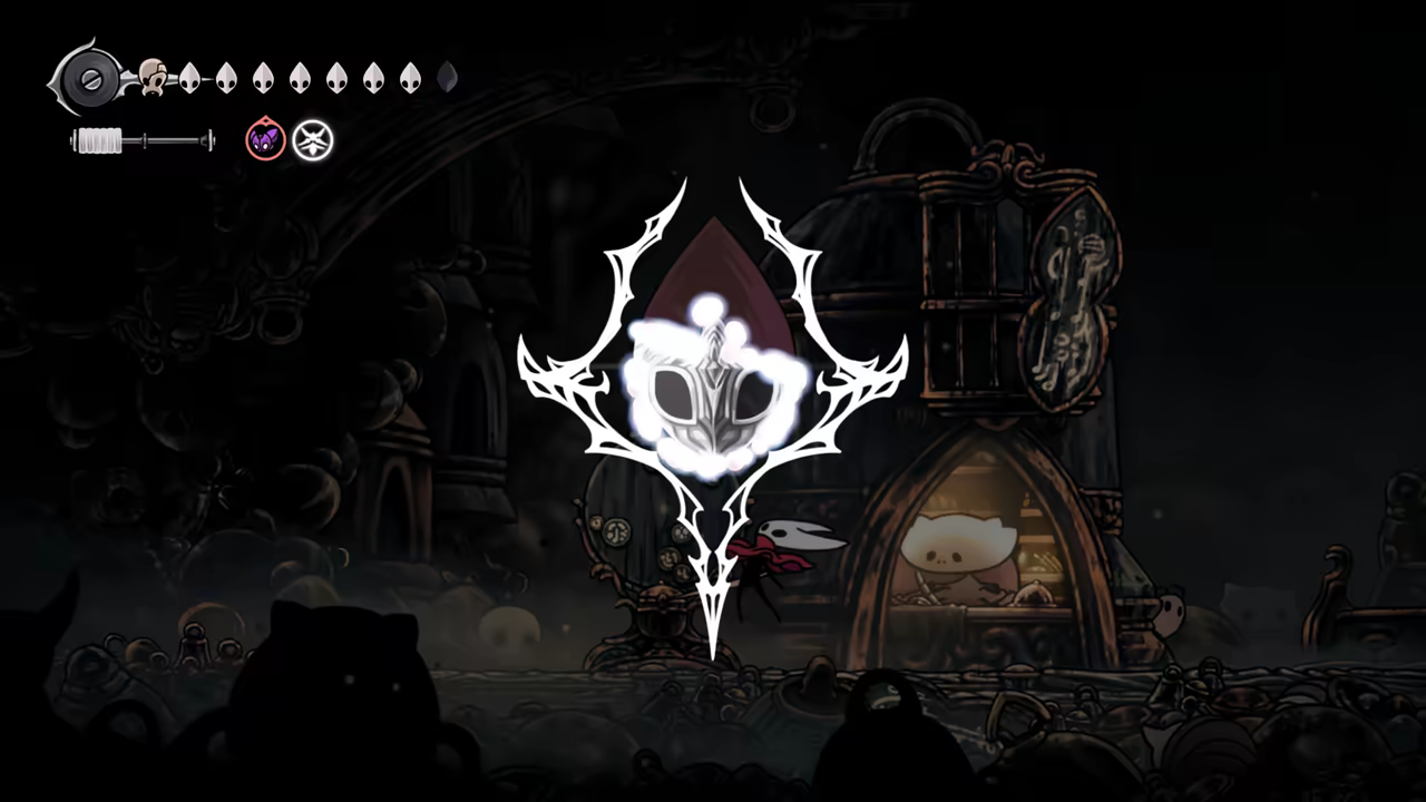 Completing the quest and receiving a mask shard.