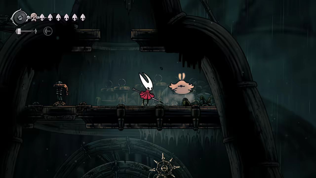 Rescuing the last flea on the left side route.