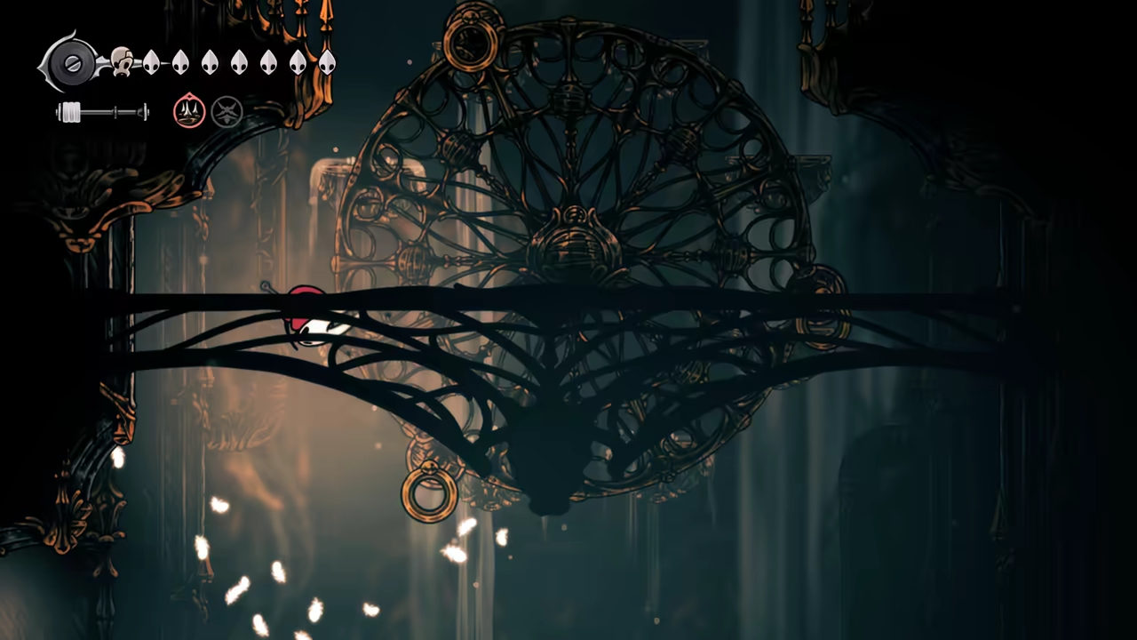 Climbing the wheel area.