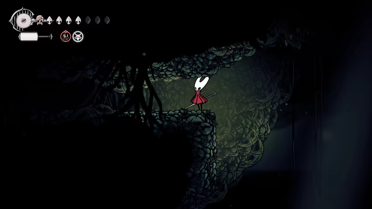 The breakable wall leading to the upper area.