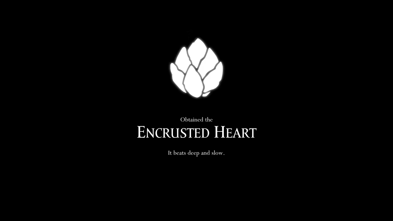 Receiving the first Hero Heart.
