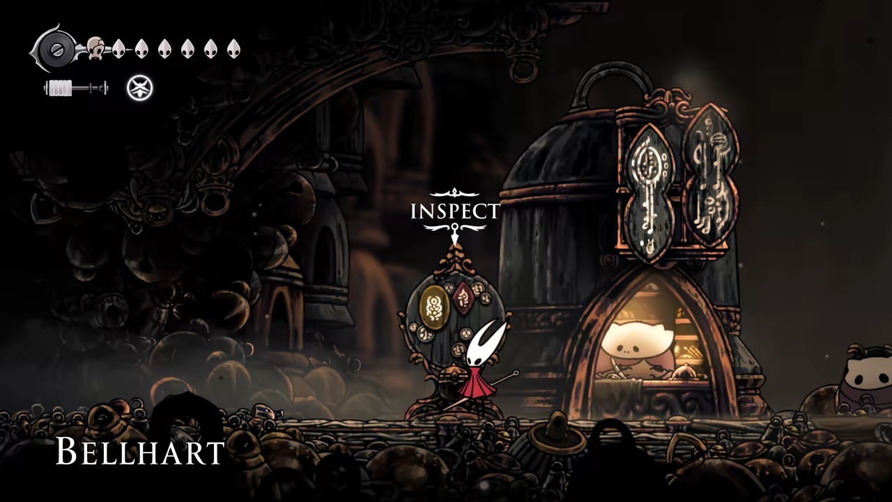 Accepting new quests in Bellhart.