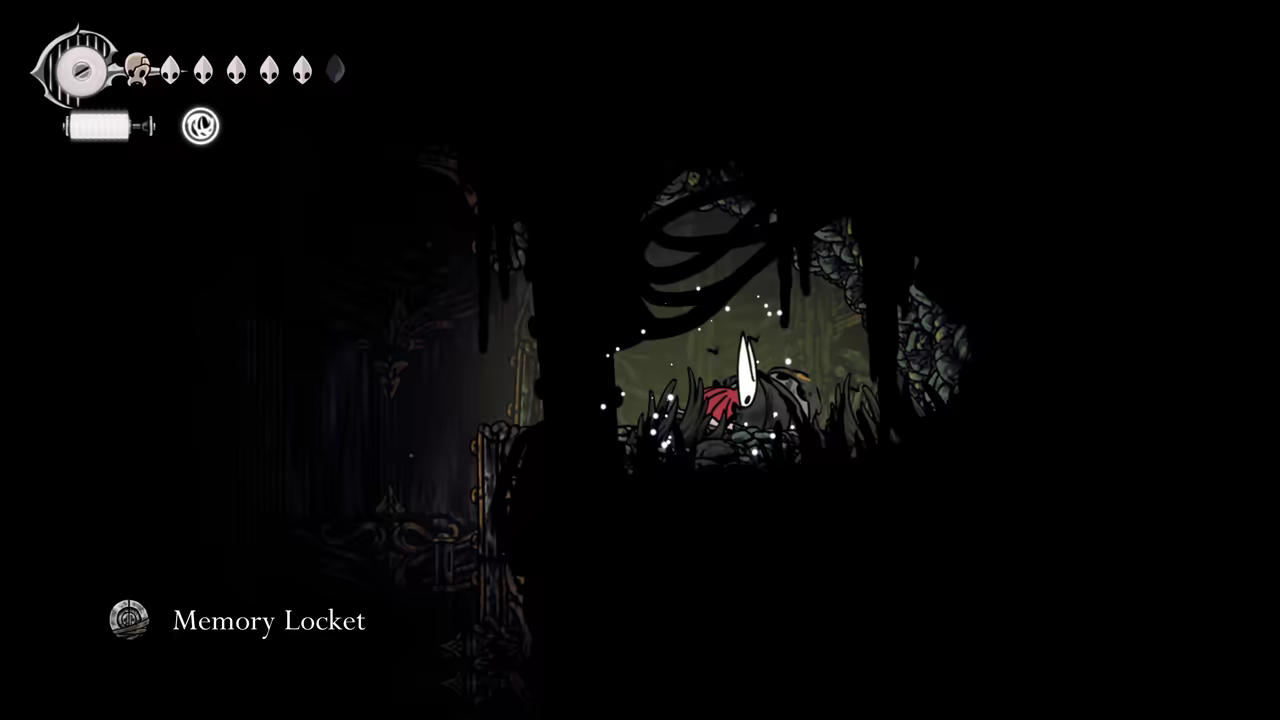 Finding a Memory Locket at the far left of the area.