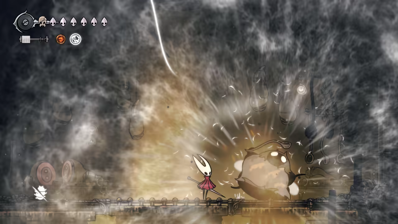 Fighting the Muckmaggot Guardian.