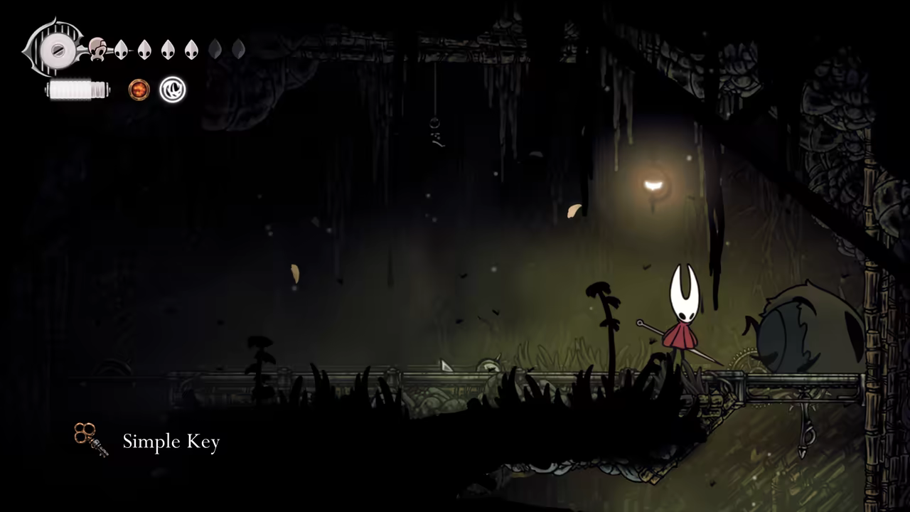 Fighting enemies to get a Simple Key.