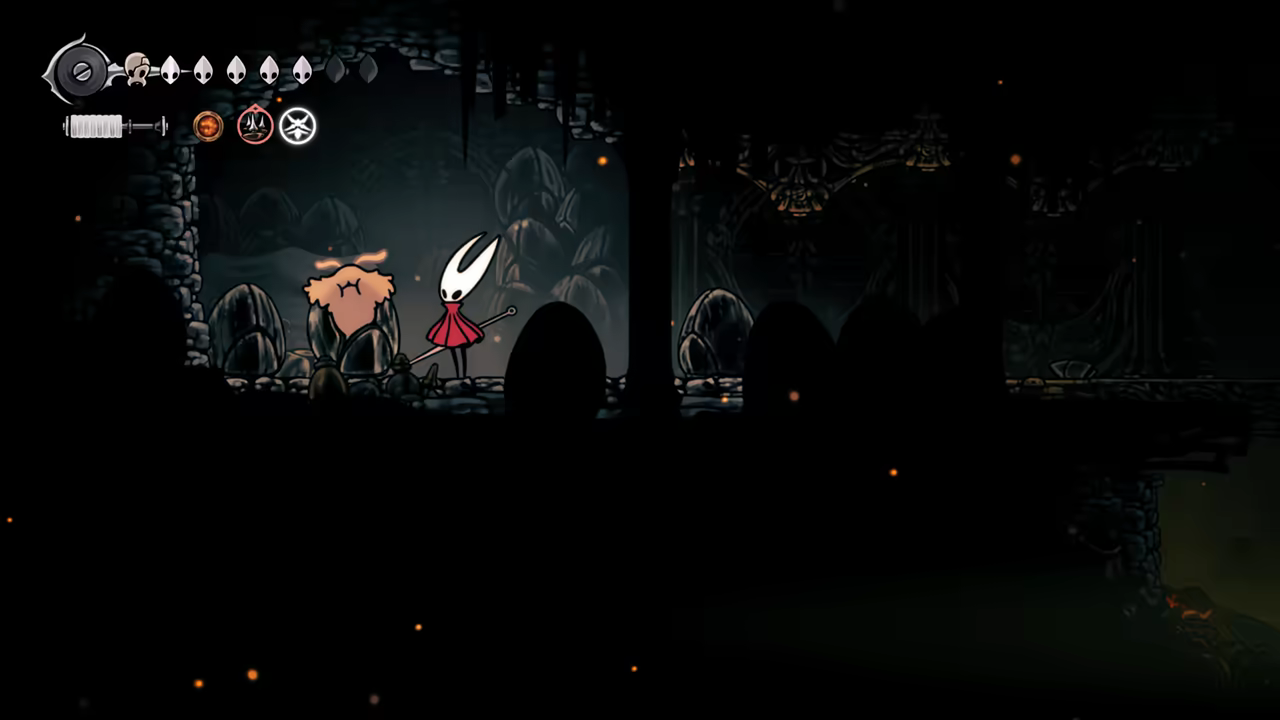 Finding the Lost Flea in the lava area.