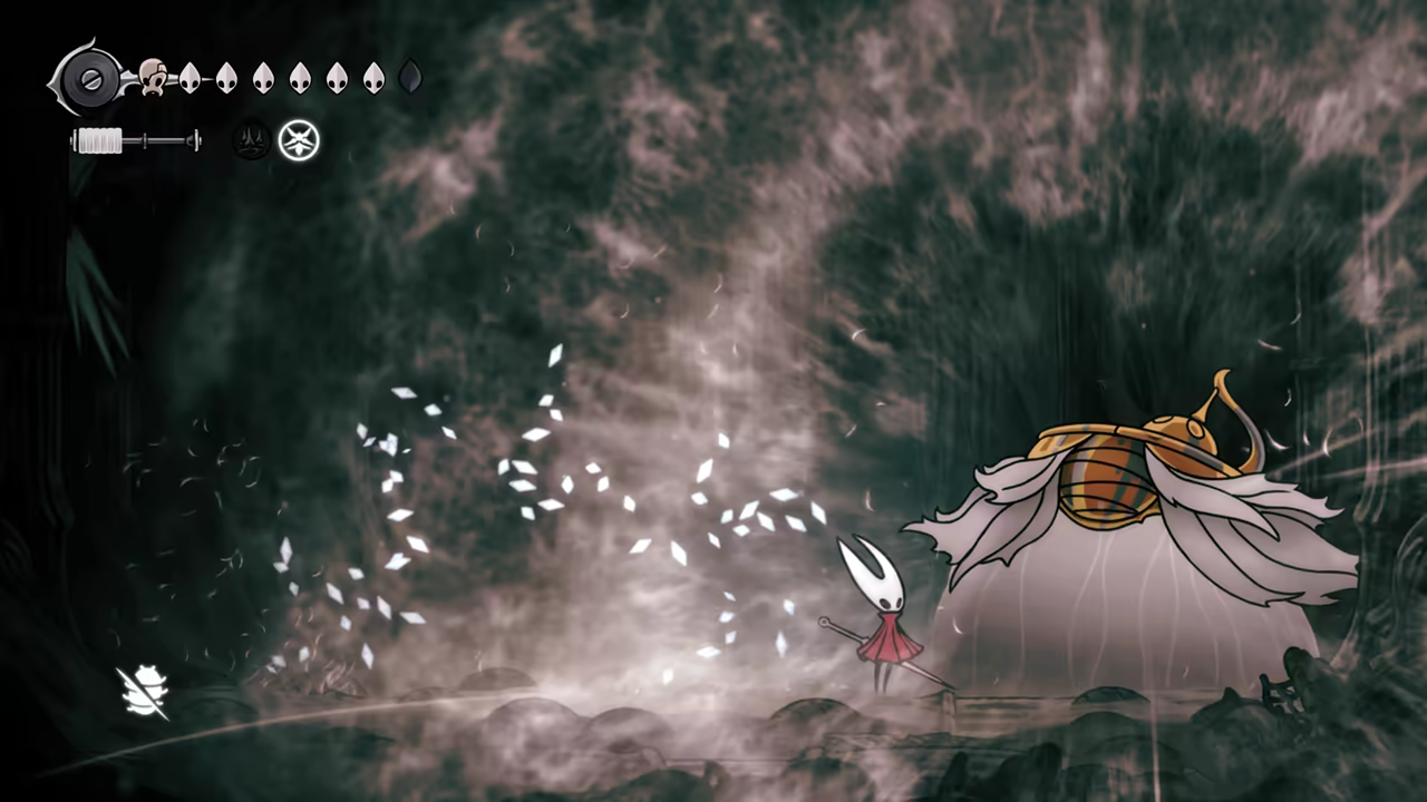 Fighting The Unravelled boss.