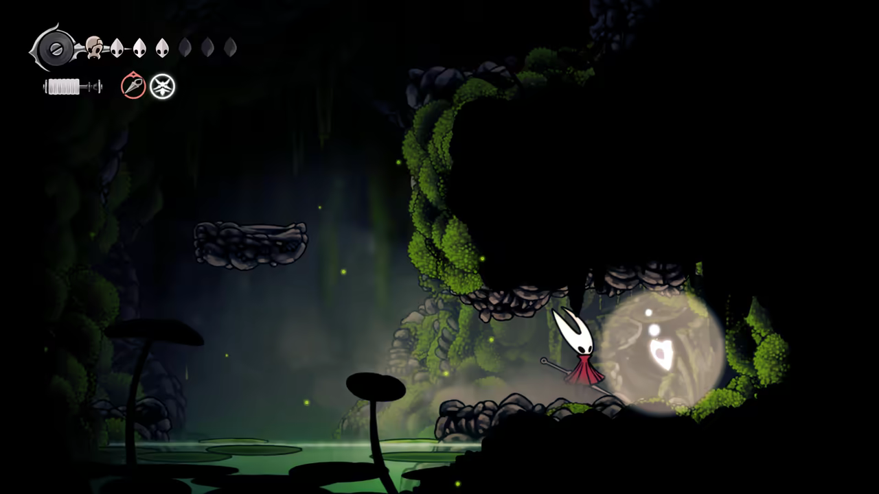 Collecting the Mask Shard in Wormways.