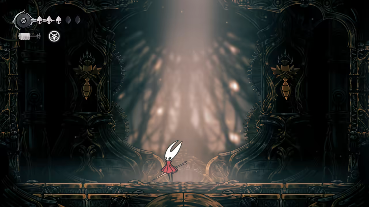 Fighting the Cogwork Dancers boss.