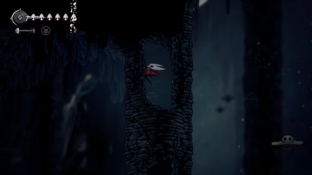 Collecting a mask shard while descending Mount Fay.