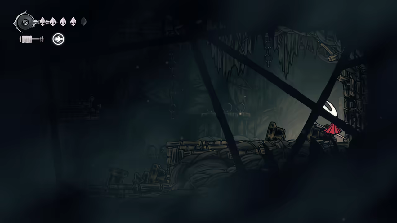 Location of the hidden wall.