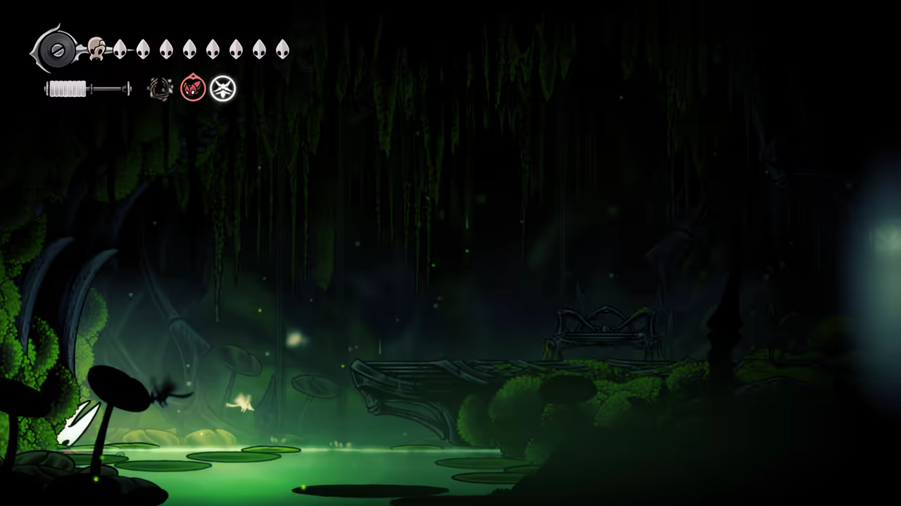 The hidden path to the Moss Mother nest.