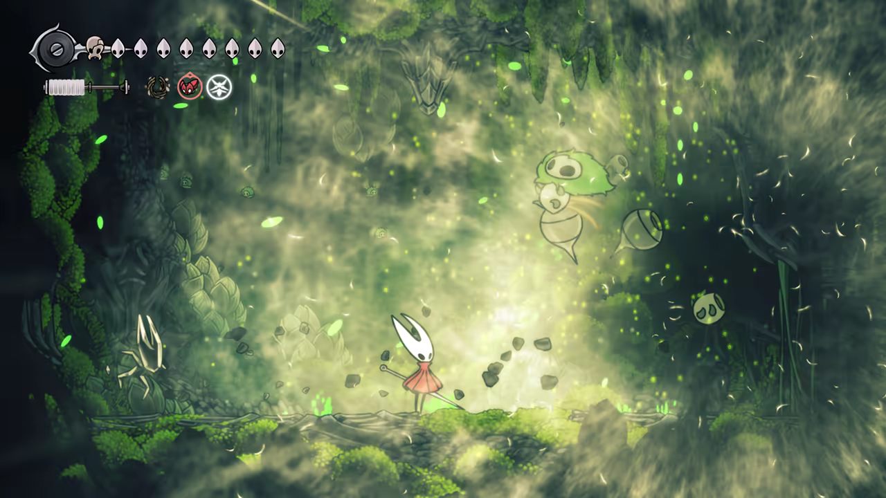 Fighting the Moss Mother duo.