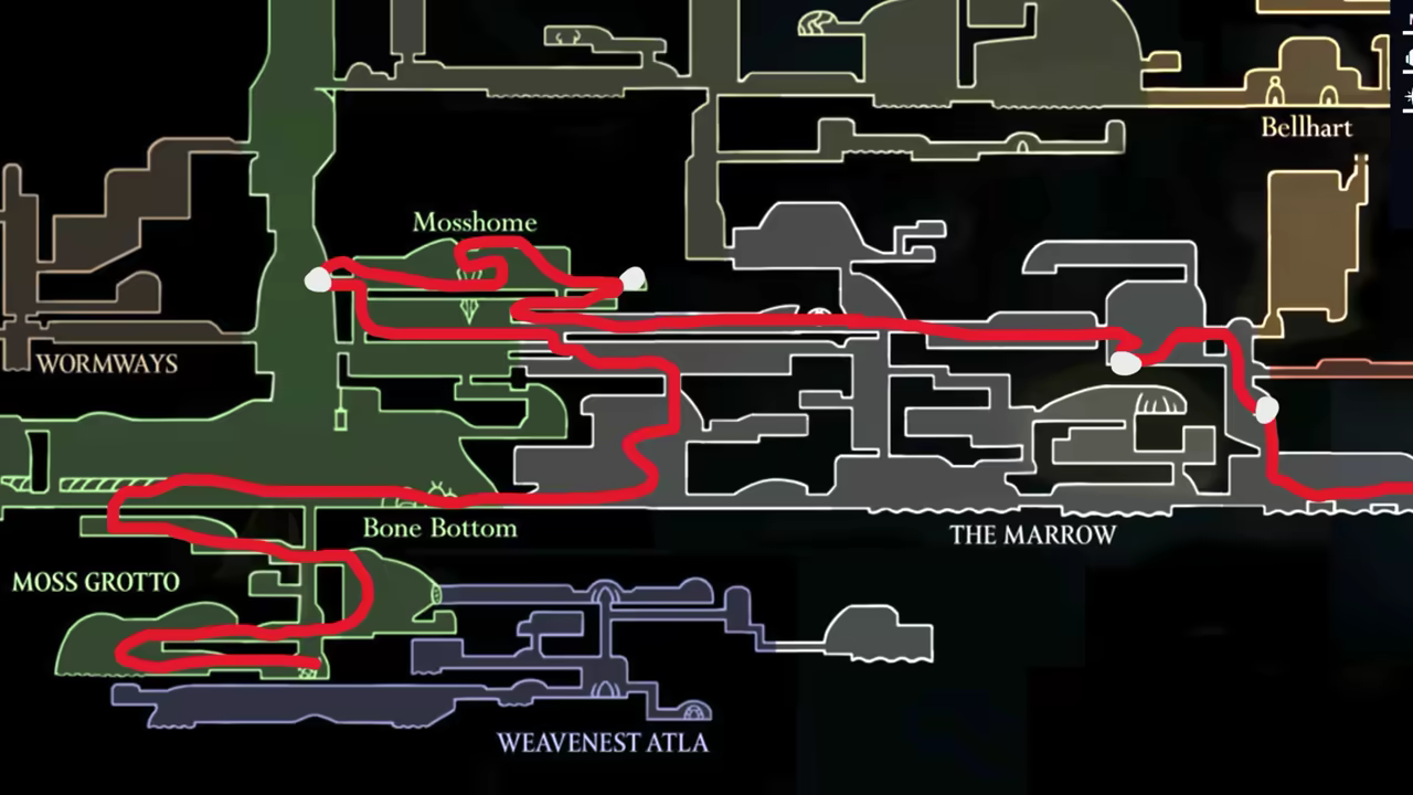 Steel Soul — The Marrow entrance area overview before the pogo skip.